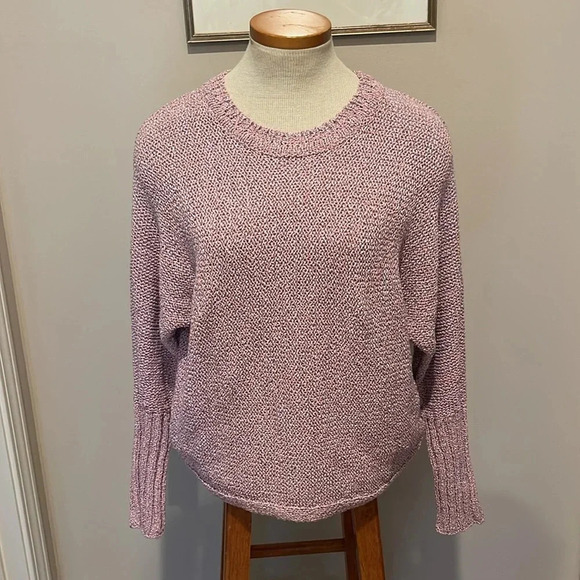 NWT!! St. John - Marled Foil Crewneck Sweater - Purple - Size Small - Picture 2 of 9
